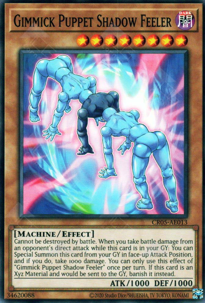 This is an image for the product Gimmick Puppet Shadow Feeler that has a rarity of Common in the Creation Pack 05 with a card code of CR05-AE013 that is available on the TEKKX Product website.