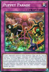This is an image for the product Puppet Parade that has a rarity of Common in the Creation Pack 05 with a card code of CR05-AE029 that is available on the TEKKX Product website.