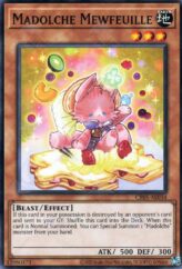 This is an image for the product Madolche Mewfeuille that has a rarity of Common in the Creation Pack 05 with a card code of CR05-AE034 that is available on the TEKKX Product website.