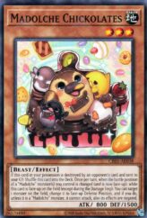This is an image for the product Madolche Chickolates that has a rarity of Common in the Creation Pack 05 with a card code of CR05-AE038 that is available on the TEKKX Product website.