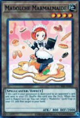 This is an image for the product Madolche Marmalmaide that has a rarity of Common in the Creation Pack 05 with a card code of CR05-AE043 that is available on the TEKKX Product website.