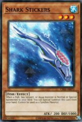 This is an image for the product Shark Stickers that has a rarity of Common in the Creation Pack 05 with a card code of CR05-AE075 that is available on the TEKKX Product website.