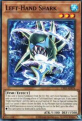 This is an image for the product Left-Hand Shark that has a rarity of Common in the Creation Pack 05 with a card code of CR05-AE076 that is available on the TEKKX Product website.