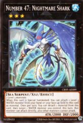 This is an image for the product Number 47: Nightmare Shark that has a rarity of Common in the Creation Pack 05 with a card code of CR05-AE089 that is available on the TEKKX Product website.