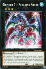 This is an image for the product Number 71: Rebarian Shark that has a rarity of Common in the Creation Pack 05 with a card code of CR05-AE091 that is available on the TEKKX Product website.