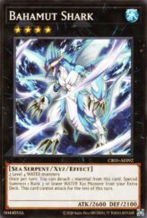 This is an image for the product Bahamut Shark that has a rarity of Common in the Creation Pack 05 with a card code of CR05-AE092 that is available on the TEKKX Product website.