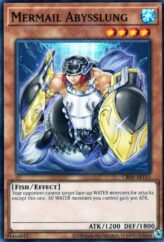 This is an image for the product Mermail Abysslung that has a rarity of Common in the Creation Pack 05 with a card code of CR05-AE115 that is available on the TEKKX Product website.