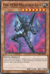 This is an image for the product Evil HERO Malicious Edge that has a rarity of Common in the Creation Pack 06 with a card code of CR06-AE005 that is available on the TEKKX Product website.