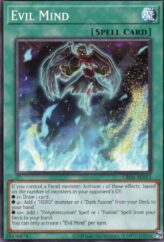 This is an image for the product Evil Mind that has a rarity of Common in the Creation Pack 06 with a card code of CR06-AE015 that is available on the TEKKX Product website.