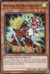 This is an image for the product Speedroid Den-Den Daiko Duke that has a rarity of Common in the Creation Pack 06 with a card code of CR06-AE021 that is available on the TEKKX Product website.