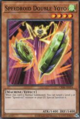 This is an image for the product Speedroid Double Yoyo that has a rarity of Common in the Creation Pack 06 with a card code of CR06-AE024 that is available on the TEKKX Product website.