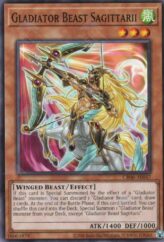 This is an image for the product Gladiator Beast Sagittarii that has a rarity of Common in the Creation Pack 06 with a card code of CR06-AE047 that is available on the TEKKX Product website.