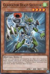 This is an image for the product Gladiator Beast Secutor that has a rarity of Common in the Creation Pack 06 with a card code of CR06-AE050 that is available on the TEKKX Product website.