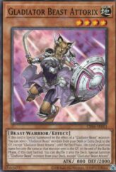 This is an image for the product Gladiator Beast Attorix that has a rarity of Common in the Creation Pack 06 with a card code of CR06-AE053 that is available on the TEKKX Product website.