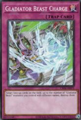 This is an image for the product Gladiator Beast Charge that has a rarity of Common in the Creation Pack 06 with a card code of CR06-AE071 that is available on the TEKKX Product website.