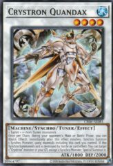 This is an image for the product Crystron Quandax that has a rarity of Common in the Creation Pack 06 with a card code of CR06-AE081 that is available on the TEKKX Product website.