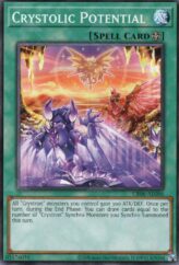 This is an image for the product Crystolic Potential that has a rarity of Common in the Creation Pack 06 with a card code of CR06-AE086 that is available on the TEKKX Product website.