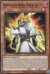 This is an image for the product Absolute King Back Jack that has a rarity of Common in the Creation Pack 11 with a card code of CR11-AE009 that is available on the TEKKX Product website.