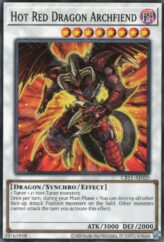 This is an image for the product Hot Red Dragon Archfiend that has a rarity of Common in the Creation Pack 11 with a card code of CR11-AE020 that is available on the TEKKX Product website.