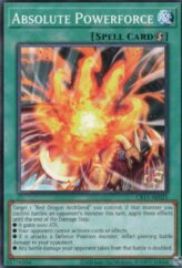 This is an image for the product Absolute Powerforce that has a rarity of Common in the Creation Pack 11 with a card code of CR11-AE025 that is available on the TEKKX Product website.