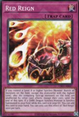 This is an image for the product Red Reign that has a rarity of Common in the Creation Pack 11 with a card code of CR11-AE027 that is available on the TEKKX Product website.