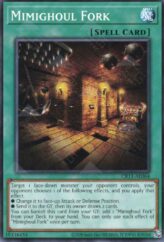 This is an image for the product Mimighoul Fork that has a rarity of Common in the Creation Pack 11 with a card code of CR11-AE064 that is available on the TEKKX Product website.