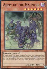 This is an image for the product Army of the Haunted that has a rarity of Super Rare in the Creation Pack 11 with a card code of CR11-AE068 that is available on the TEKKX Product website.