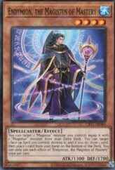 This is an image for the product Endymion, the Magistus of Mastery that has a rarity of Common in the Creation Pack 11 with a card code of CR11-AE080 that is available on the TEKKX Product website.