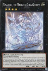 This is an image for the product Ninaruru, the Magistus Glass Goddess that has a rarity of Common in the Creation Pack 11 with a card code of CR11-AE089 that is available on the TEKKX Product website.