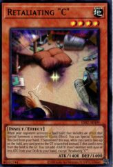 This is an image for the product Retaliating "C" that has a rarity of Ultra Rare in the Essential Selection 02 with a card code of ES02-AE009 that is available on the TEKKX Product website.