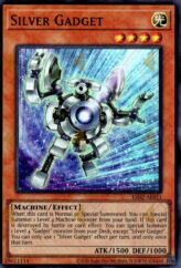 This is an image for the product Silver Gadget that has a rarity of Super Rare in the Essential Selection 02 with a card code of ES02-AE011 that is available on the TEKKX Product website.