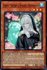 This is an image for the product Ghost Sister & Spooky Dogwood that has a rarity of Ultra Rare in the Essential Selection 02 with a card code of ES02-AE016 that is available on the TEKKX Product website.