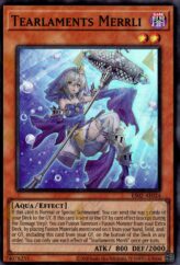 This is an image for the product Tearlaments Merrli that has a rarity of Super Rare in the Essential Selection 02 with a card code of ES02-AE024 that is available on the TEKKX Product website.