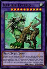 This is an image for the product Naturia Exterio that has a rarity of Ultra Rare in the Essential Selection 02 with a card code of ES02-AE041 that is available on the TEKKX Product website.
