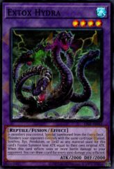 This is an image for the product Extox Hydra that has a rarity of Super Rare in the Essential Selection 02 with a card code of ES02-AE042 that is available on the TEKKX Product website.