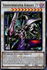 This is an image for the product Shadowreaver Knight 21 that has a rarity of Super Rare in the Essential Selection 02 with a card code of ES02-AE057 that is available on the TEKKX Product website.