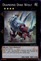 This is an image for the product Diamond Dire Wolf that has a rarity of Super Rare in the Essential Selection 02 with a card code of ES02-AE059 that is available on the TEKKX Product website.