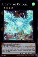 This is an image for the product Lightning Chidori that has a rarity of Super Rare in the Essential Selection 02 with a card code of ES02-AE060 that is available on the TEKKX Product website.