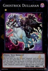 This is an image for the product Ghostrick Dullahan that has a rarity of Super Rare in the Essential Selection 02 with a card code of ES02-AE061 that is available on the TEKKX Product website.