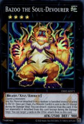 This is an image for the product Bazoo the Soul-Devourer that has a rarity of Super Rare in the Essential Selection 02 with a card code of ES02-AE071 that is available on the TEKKX Product website.