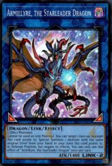 This is an image for the product Armillyre, the Starleader Dragon that has a rarity of Super Rare in the Essential Selection 02 with a card code of ES02-AE074 that is available on the TEKKX Product website.