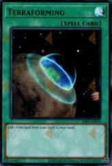 This is an image for the product Terraforming that has a rarity of Ultra Rare in the Essential Selection 02 with a card code of ES02-AE079 that is available on the TEKKX Product website.