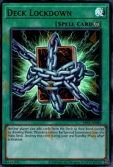 This is an image for the product Deck Lockdown that has a rarity of Ultra Rare in the Essential Selection 02 with a card code of ES02-AE082 that is available on the TEKKX Product website.