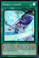 This is an image for the product Sekka's Light that has a rarity of Super Rare in the Essential Selection 02 with a card code of ES02-AE088 that is available on the TEKKX Product website.