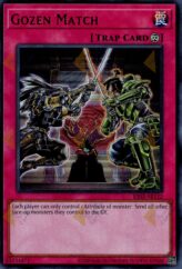 This is an image for the product Gozen Match that has a rarity of Ultra Rare in the Essential Selection 02 with a card code of ES02-AE112 that is available on the TEKKX Product website.