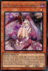 This is an image for the product Red Blossoms from Underroot that has a rarity of Secret Rare in the Essential Selection 02 with a card code of ES02-AE017 that is available on the TEKKX Product website.