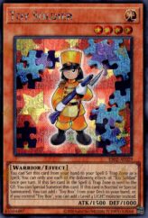 This is an image for the product Toy Soldier that has a rarity of Secret Rare in the Essential Selection 02 with a card code of ES02-AE029 that is available on the TEKKX Product website.