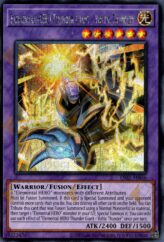 This is an image for the product Elemental HERO Thunder Giant - Voltic Thunder that has a rarity of Secret Rare in the Essential Selection 02 with a card code of ES02-AE046 that is available on the TEKKX Product website.