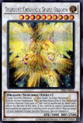 This is an image for the product Stardust Chronicle Spark Dragon that has a rarity of Secret Rare in the Essential Selection 02 with a card code of ES02-AE054 that is available on the TEKKX Product website.