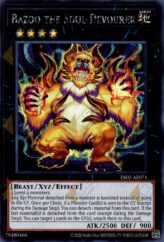 This is an image for the product Bazoo the Soul-Devourer that has a rarity of Secret Rare in the Essential Selection 02 with a card code of ES02-AE071 that is available on the TEKKX Product website.